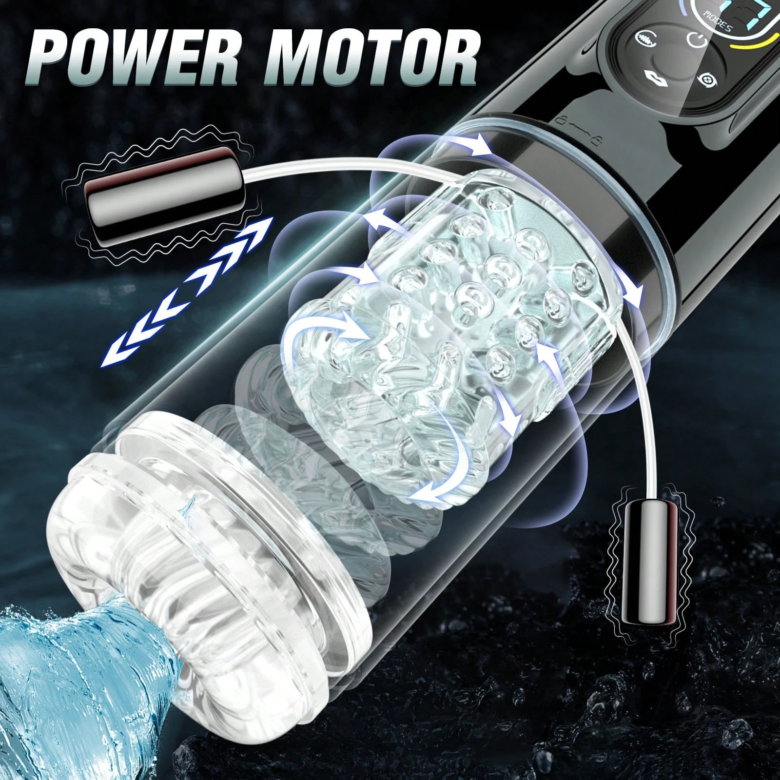 💥2025's Top-Rated Male Toy 💥 7-in-1 Pleasure Engine: LCD Control, Shape Your Size💪💪Amplify Your Pleasure😍