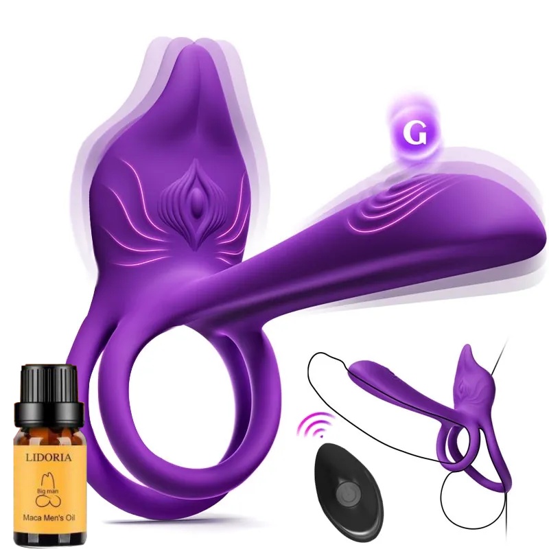 💜🎁Enchanted Girl Luxe Smart Vibrating Ring – App-Controlled Pleasure for Couples 💫